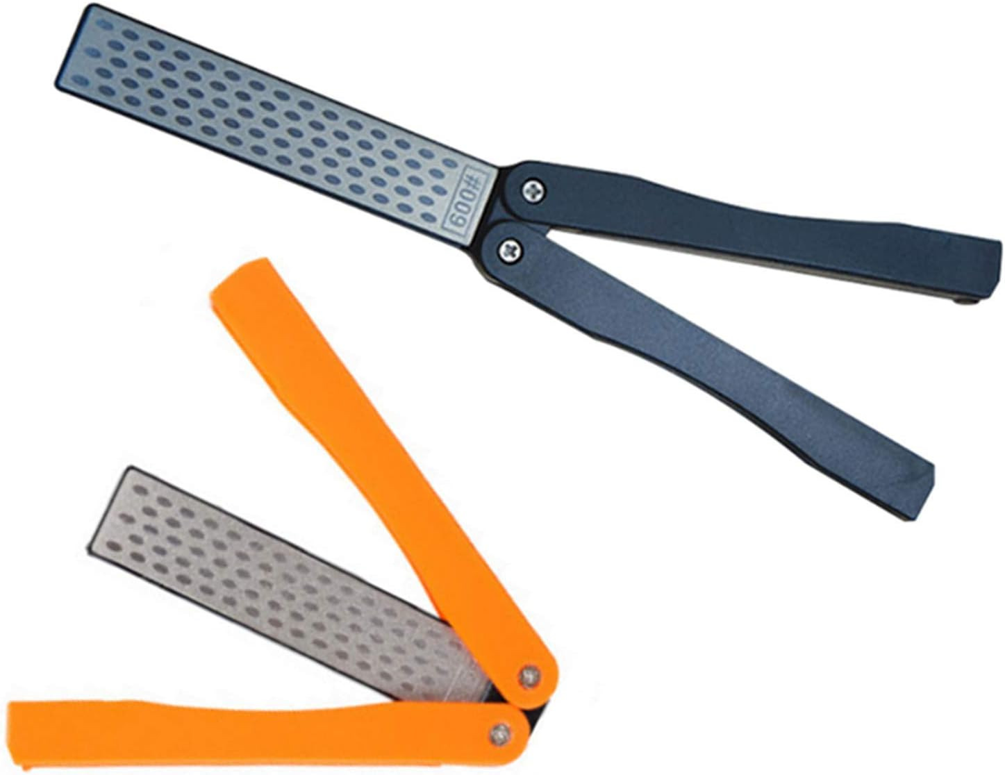 2 Pcs 400/600 Grit Portable Handheld Double Sided Sharpener Pocket Diamond Knife gallery