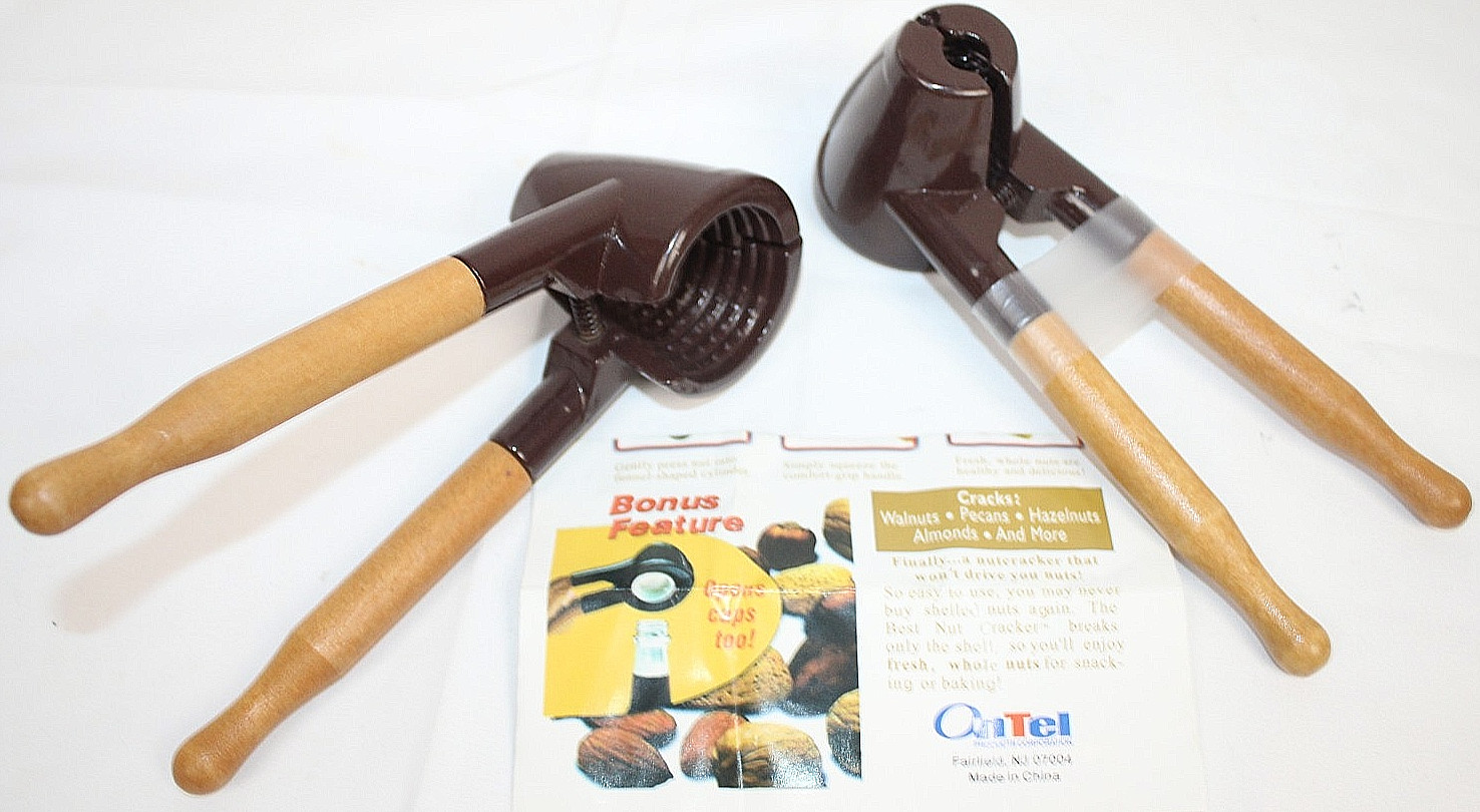 2 NUTCRACKER Ontel Best Nut Cracker & Bottle Opener / Cracks Shell, Protects Nut gallery