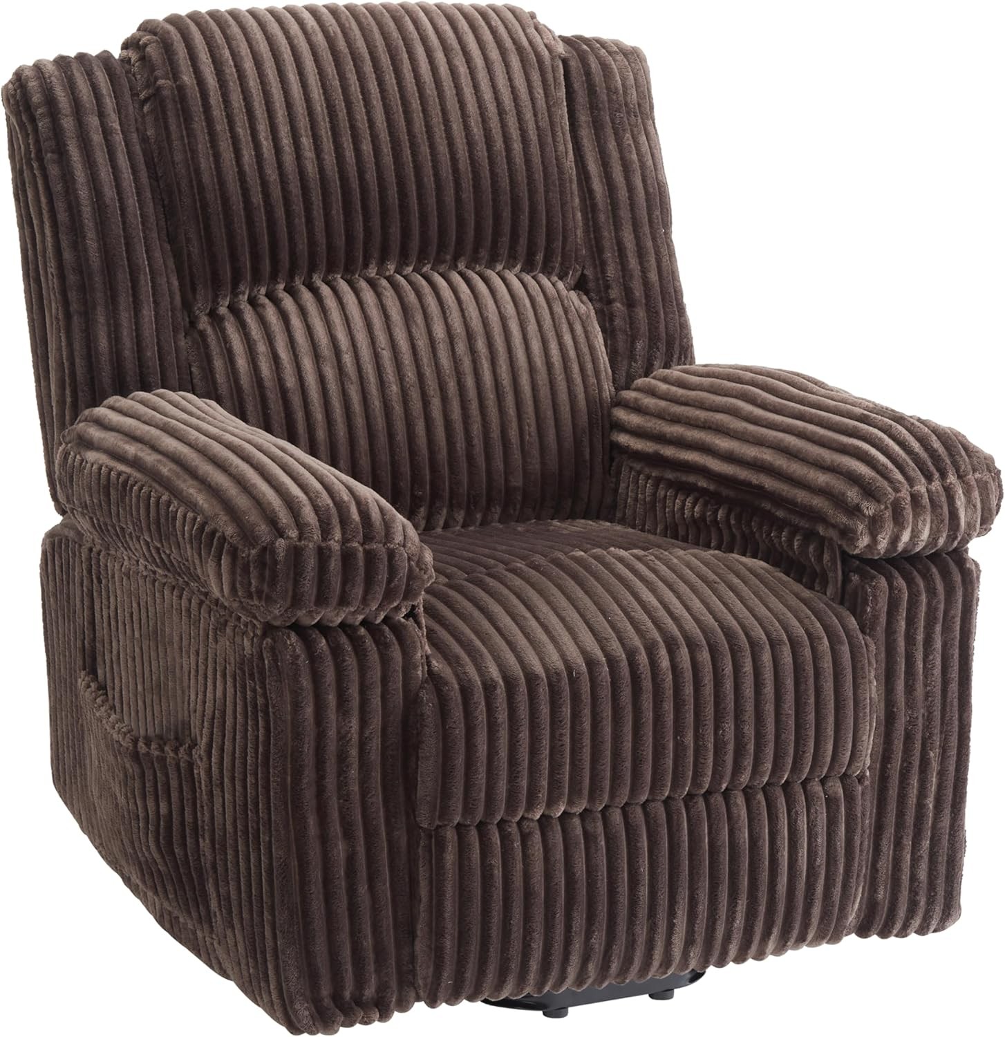 Manual Recliner Sofa with Handle, Pillow Top Arms, Thick Padding, Side Pocket gallery