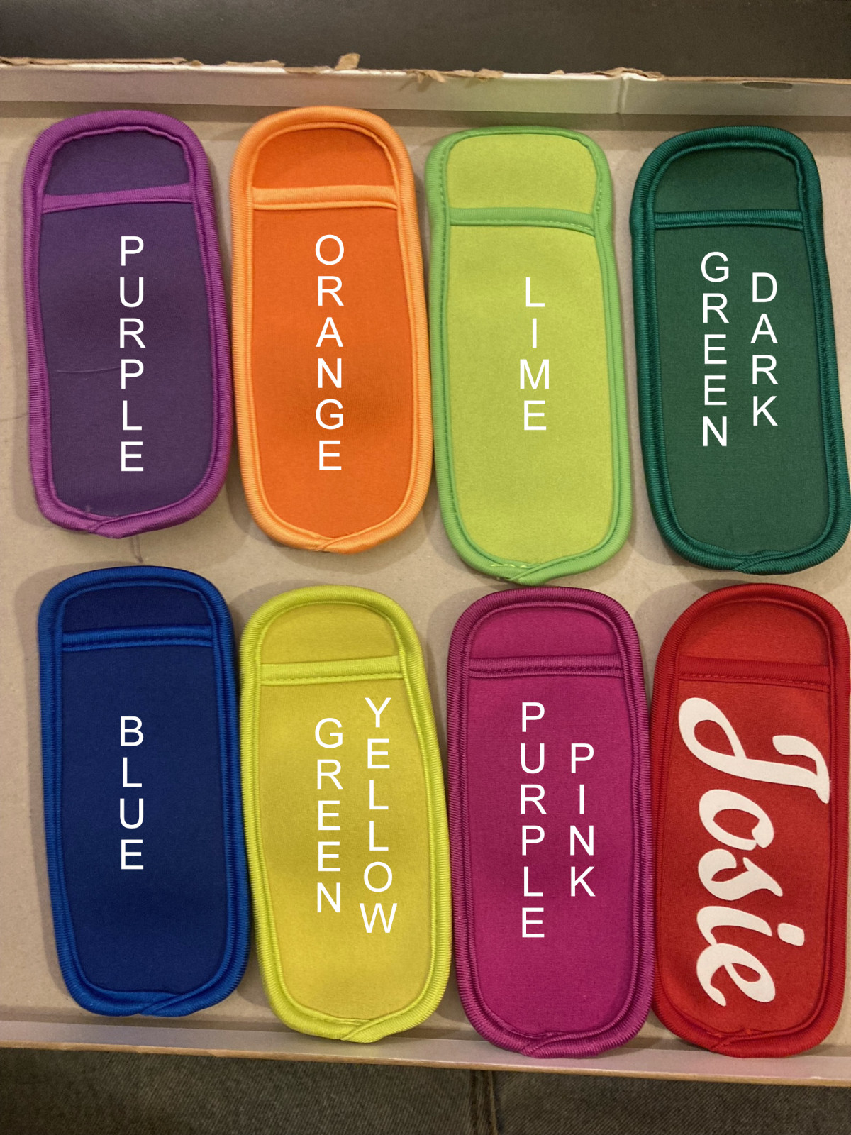 Customized Popsicle holder with kids name - child - ice cream - Personalized gallery
