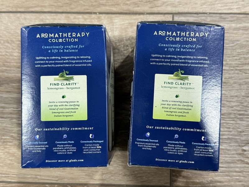 2 ( TWO ) Glade Aromatherapy Essential Oil Diffuser, Lemongrass & Bergamot gallery