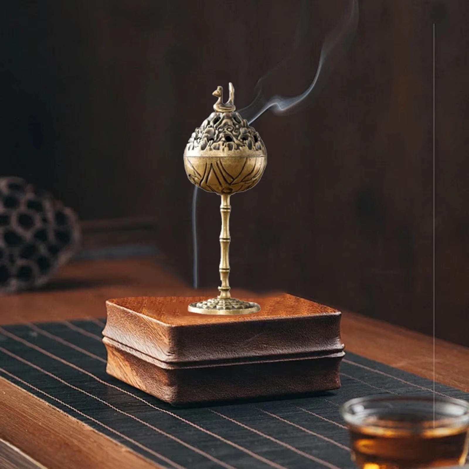 Retro Incense Burner Antique Style Holder - Home Decor 30cm / 11.8in gallery