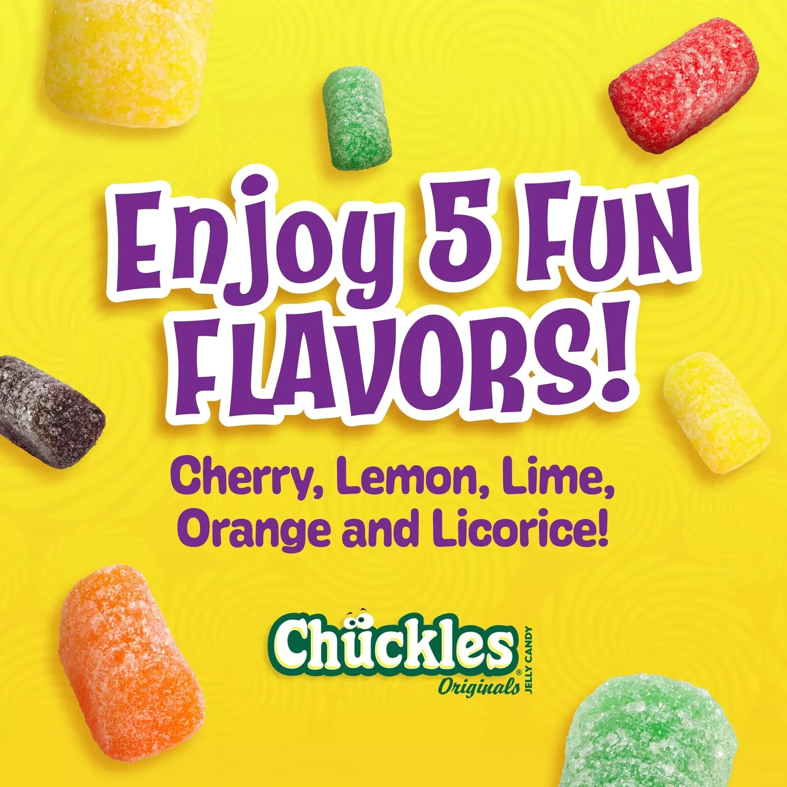 Chuckles Original, Jelly Sugar-Coated Candies, Fruit Flavored Candy,(Pack of 24) gallery