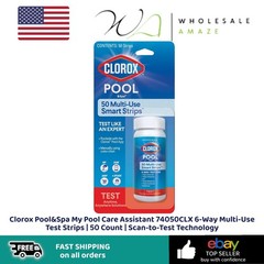 Clorox Pool&Spa My Pool Care Assistant 74050CLX 6-Way Multi-Use 50 Test Strips