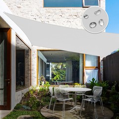 gray Custom 5-24FT Rectangle Waterproof Sun Shade Sail Garden Pool Patio Cover
