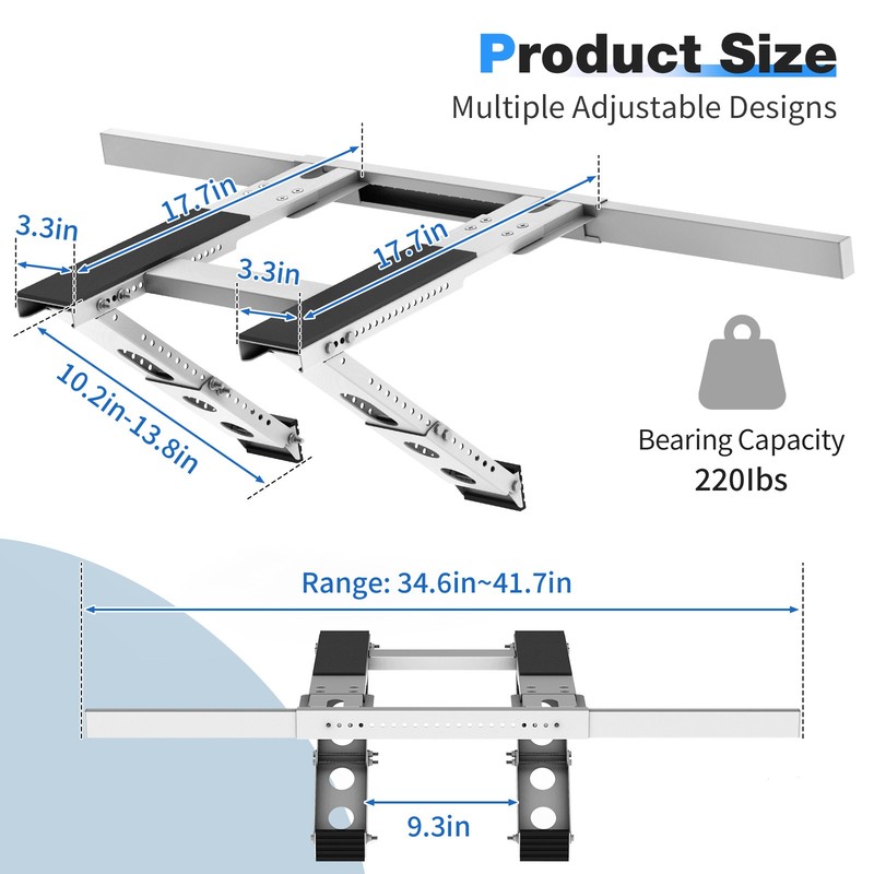Window Air Conditioner Support Bracket, Universal AC Mount, No Drilling 220 lbs gallery