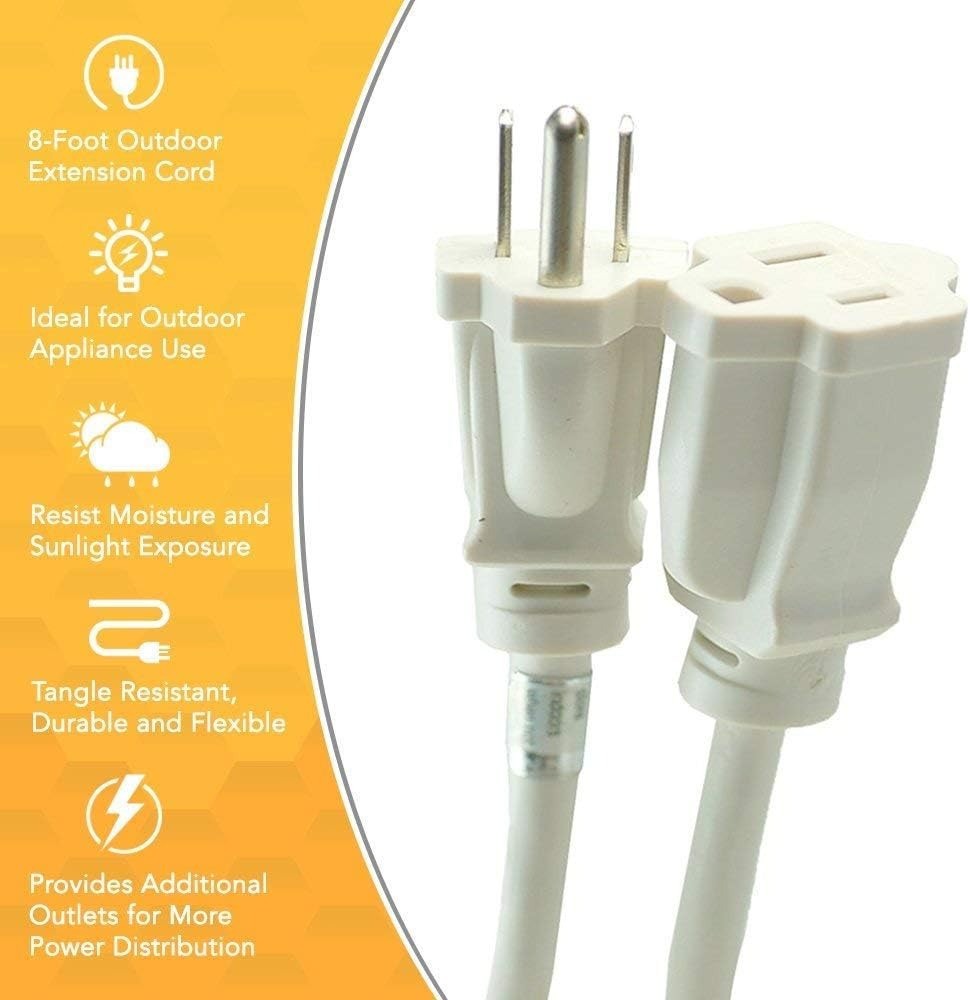 Outdoor Extension Power Block Weatherproof with Reinforced Blades Durable Cord gallery