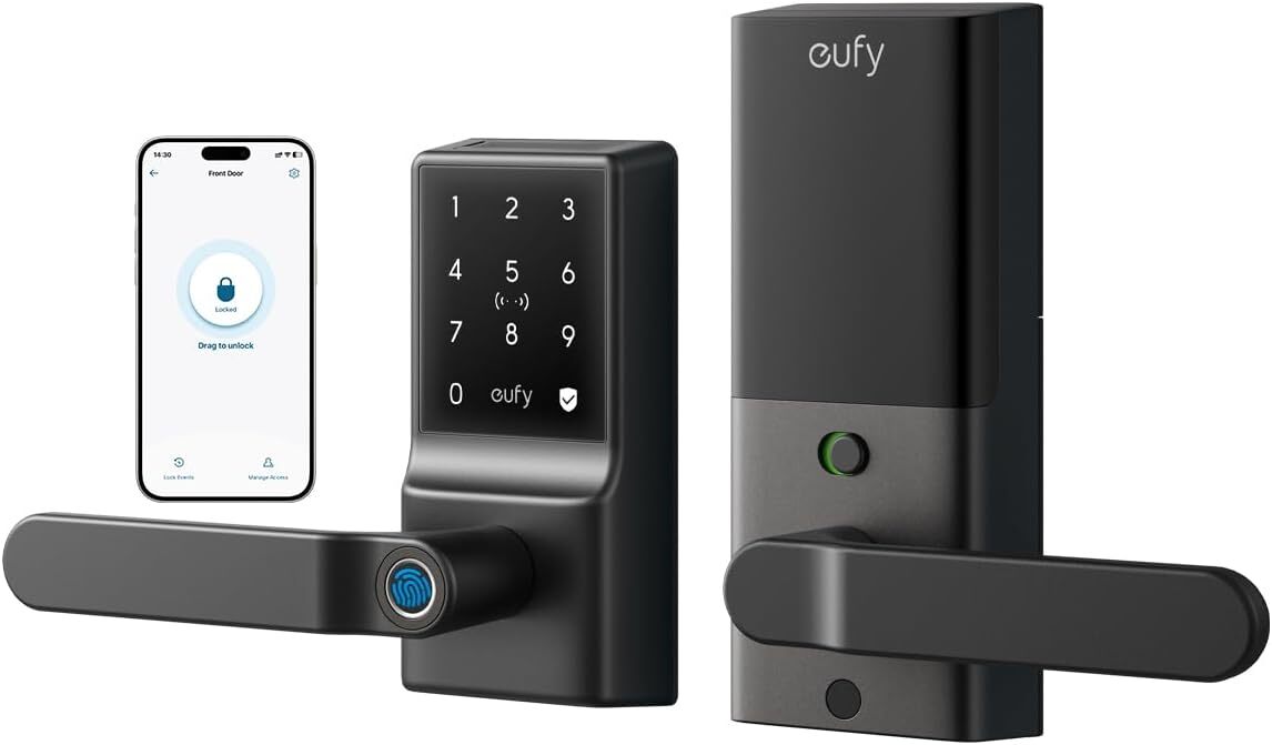 eufy Smart Lock C33 Wi-Fi Fingerprint Keyless Entry Door Lock with Handle|Refurb gallery