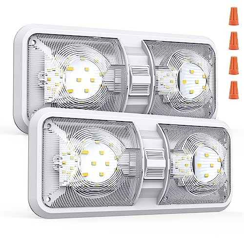 RV Lights Interior, 12 Volt Led Lights 1000LM, Camper Lights 8W, RV Led 2PACK gallery