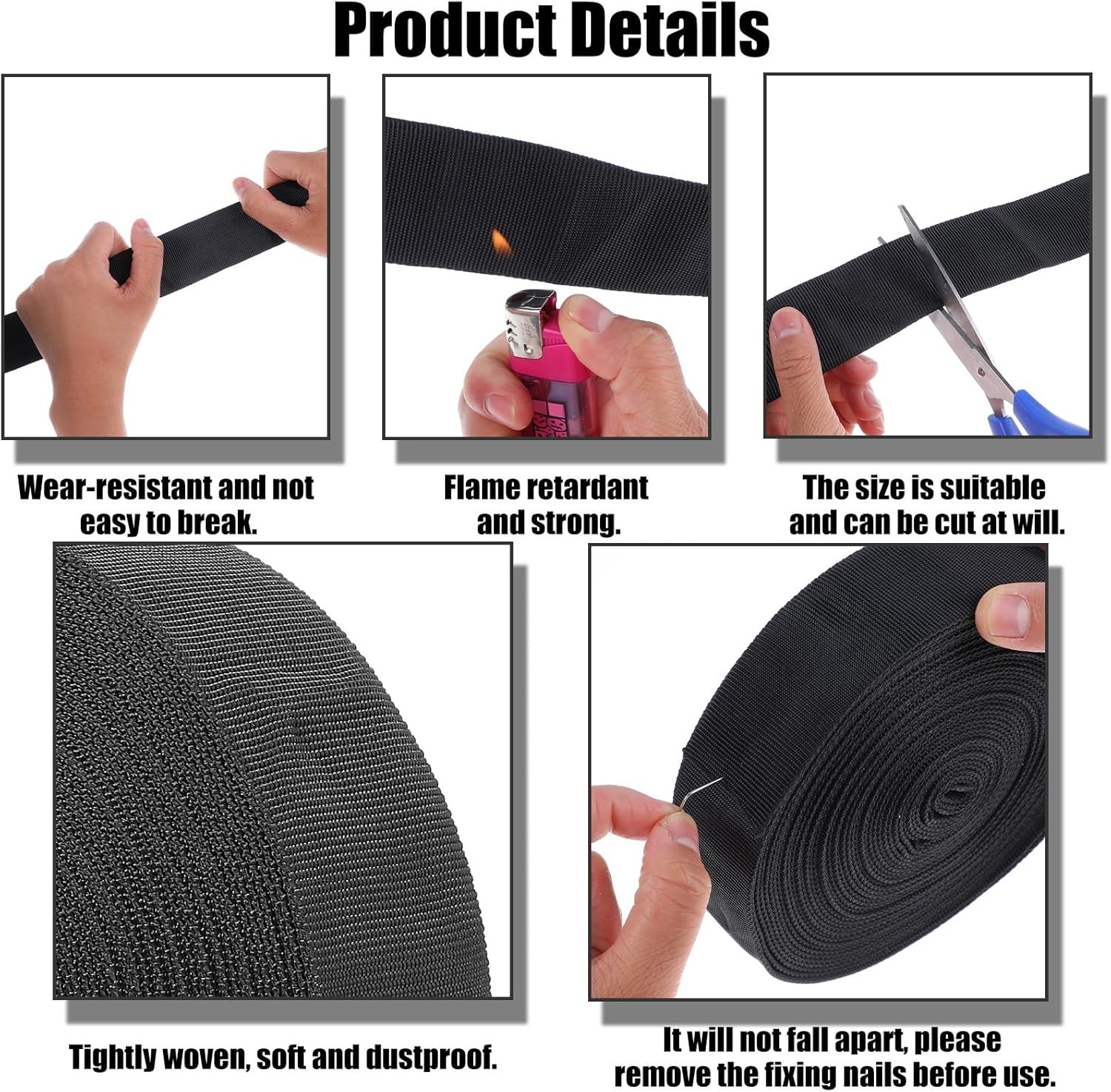 33 FT Nylon Hydraulic Hose Protector Sleeve Black Protective Cover Hose Sheath gallery