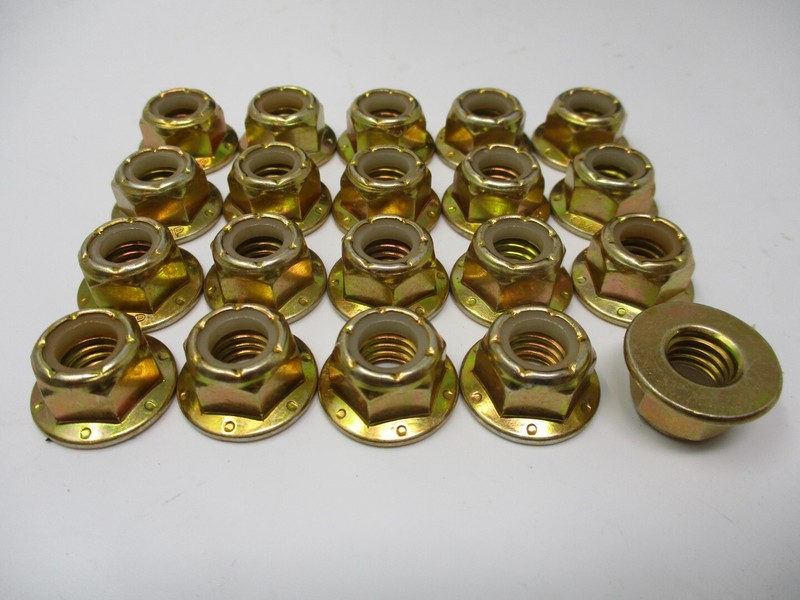 20 Pcs For Toro Exmark 104-8301 ⅜”-16 Grade 8 Nylon Lock Nut Flange gallery