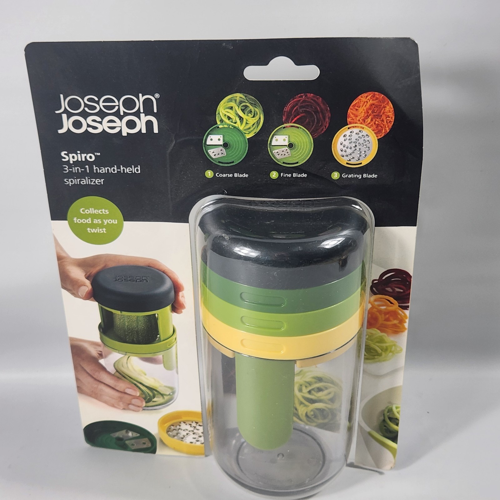Joseph Joseph Spiro 3-in-1 Hand-Held Spiralizer Slicer Cutter Set New gallery