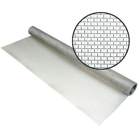 Zoro Select 3000777 Aluminum Screen, Aluminum, 60 In W, 50 Ft L, 0.01 In Wire gallery