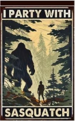 12X18 SASQUATCH BIG FOOT DOUBLE SIDED VERTICAL FLAG POLE SLEEVE BANNER X2 gallery