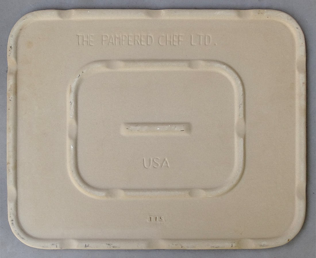The Pampered Chef Rectangular Baking Stone Pizza 12 X 15 In Box Hardly Used gallery