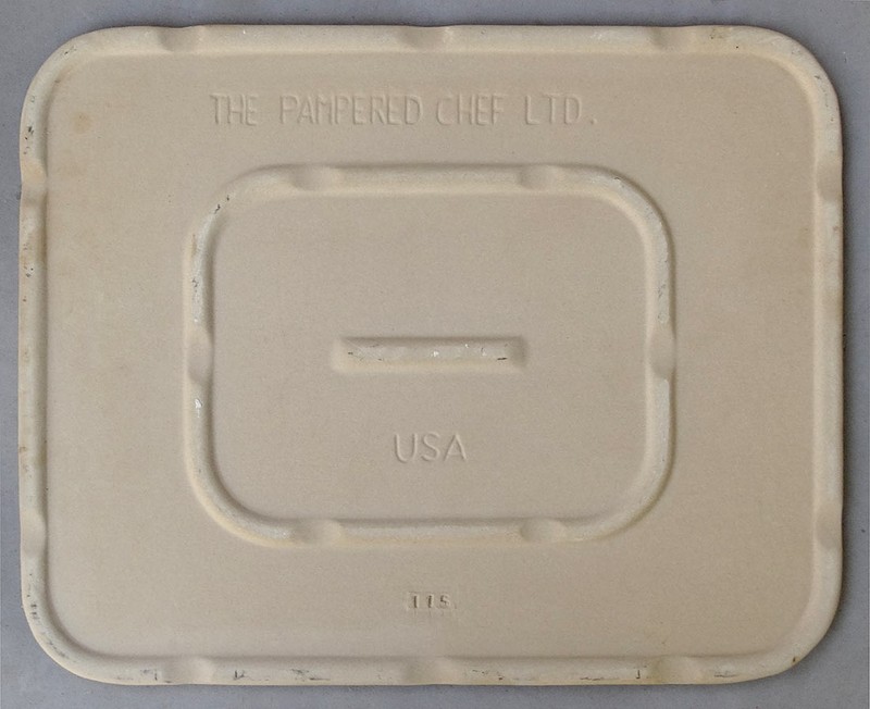 The Pampered Chef Rectangular Baking Stone Pizza 12 X 15 In Box Hardly Used gallery