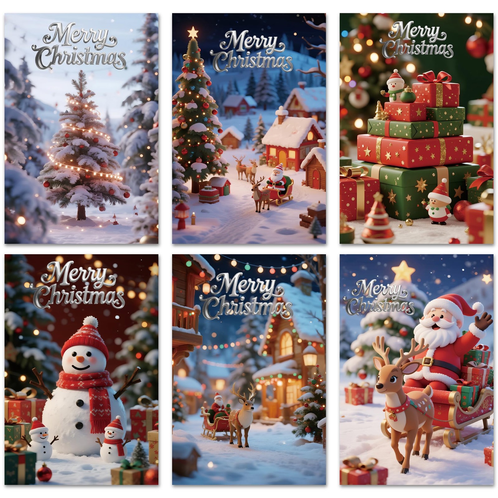 24Pack Christmas Cards with Envelopes and 4 inches × 6 inches, 24pcs gallery