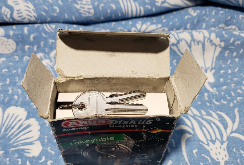 Vintage ABUS 24RK/70-0B Rekeyable Diskus Padlock 0-bitted German Made Locksport gallery