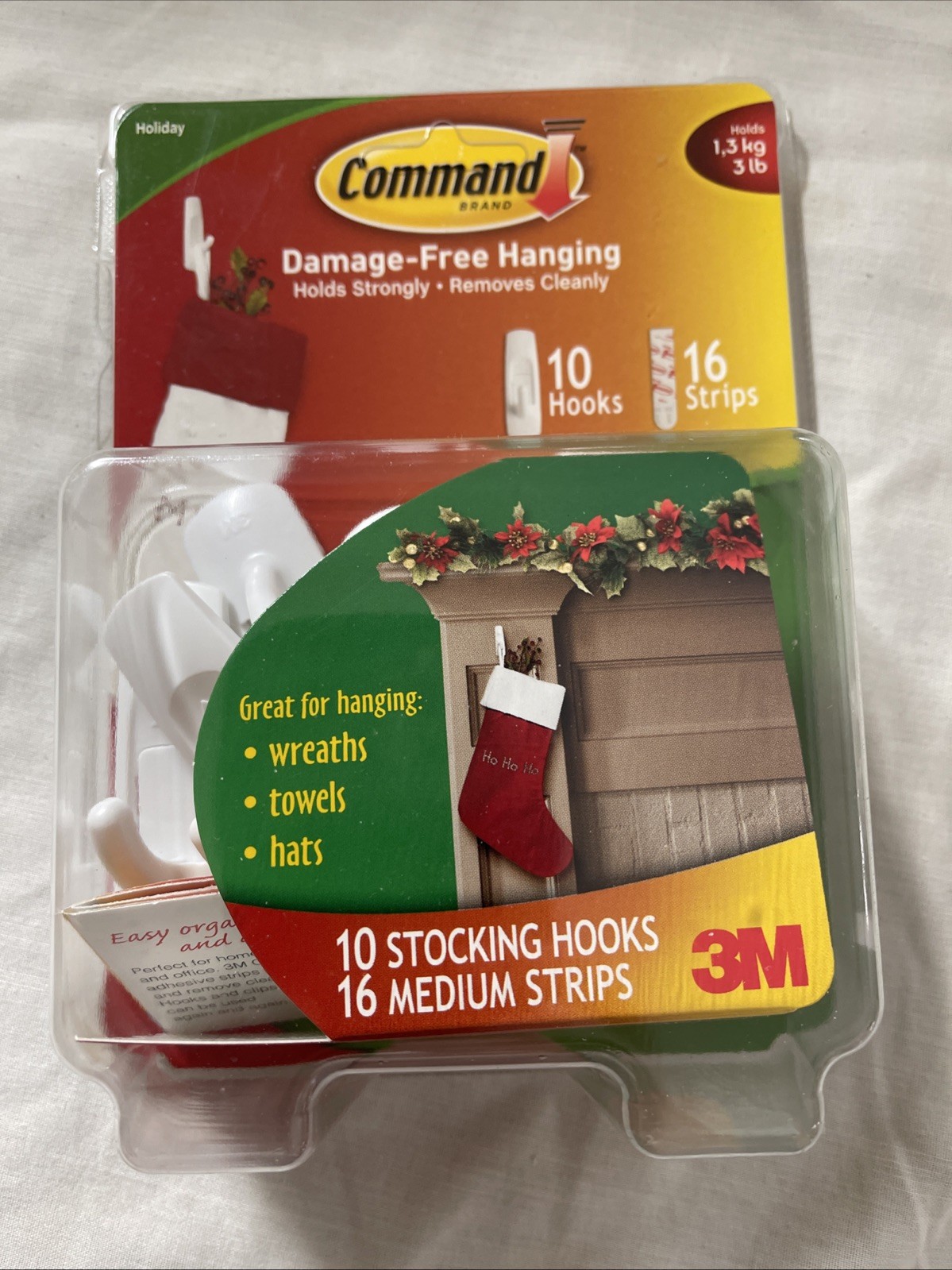 Command Brand 3M (10 Hooks With 16 Medium Strips 3LB 1,3 KG) gallery