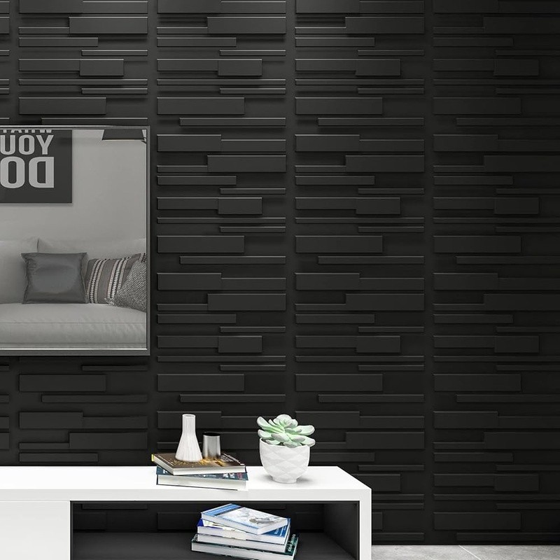 Premium PVC 3D Wall Panels Light Weight Fire Resistant Easy DIY Maintenance New gallery