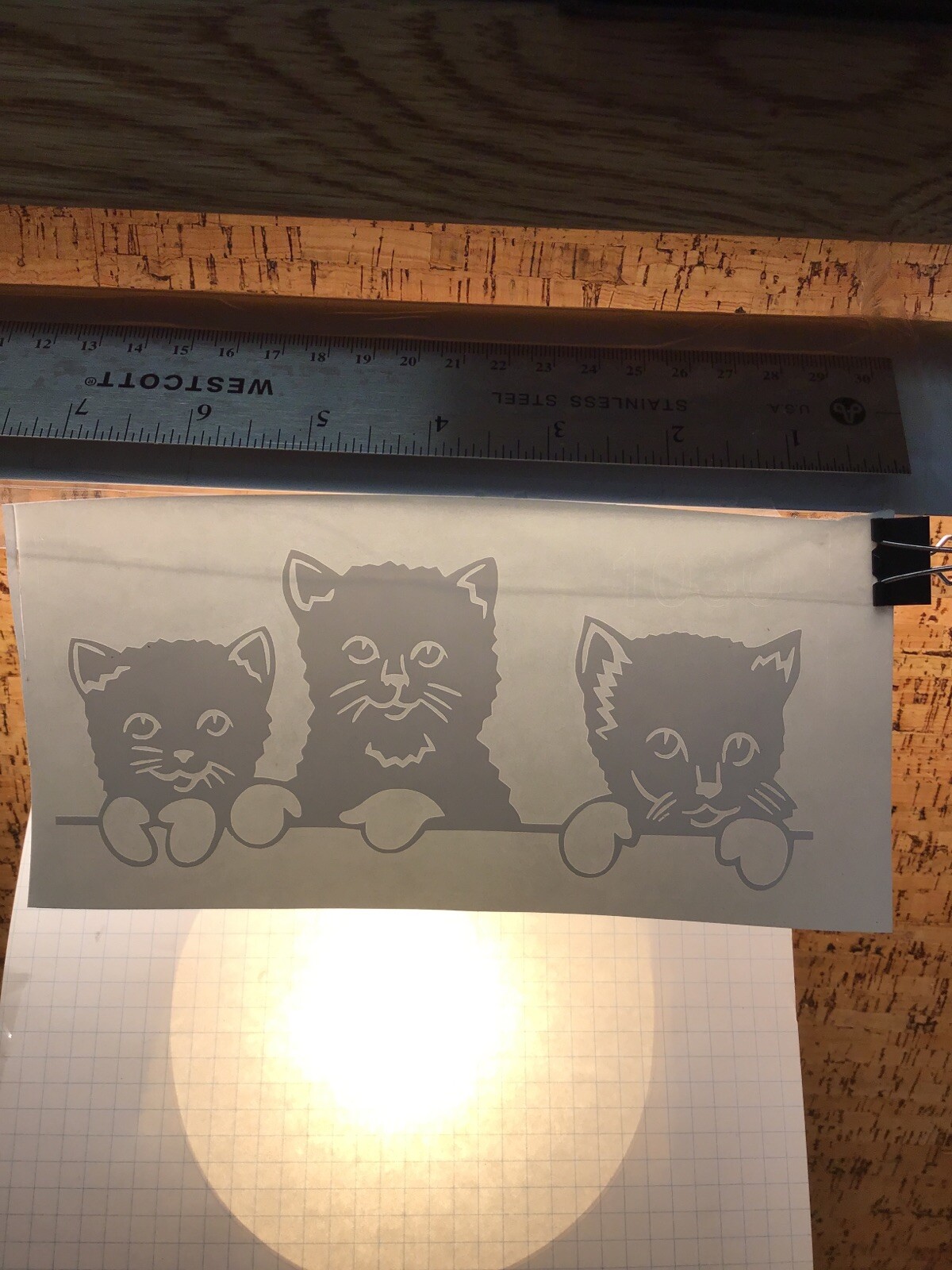 Cats Kittens With Mitttens - WHITE - Vinyl Sticker Decal - MM4.3.1030 gallery