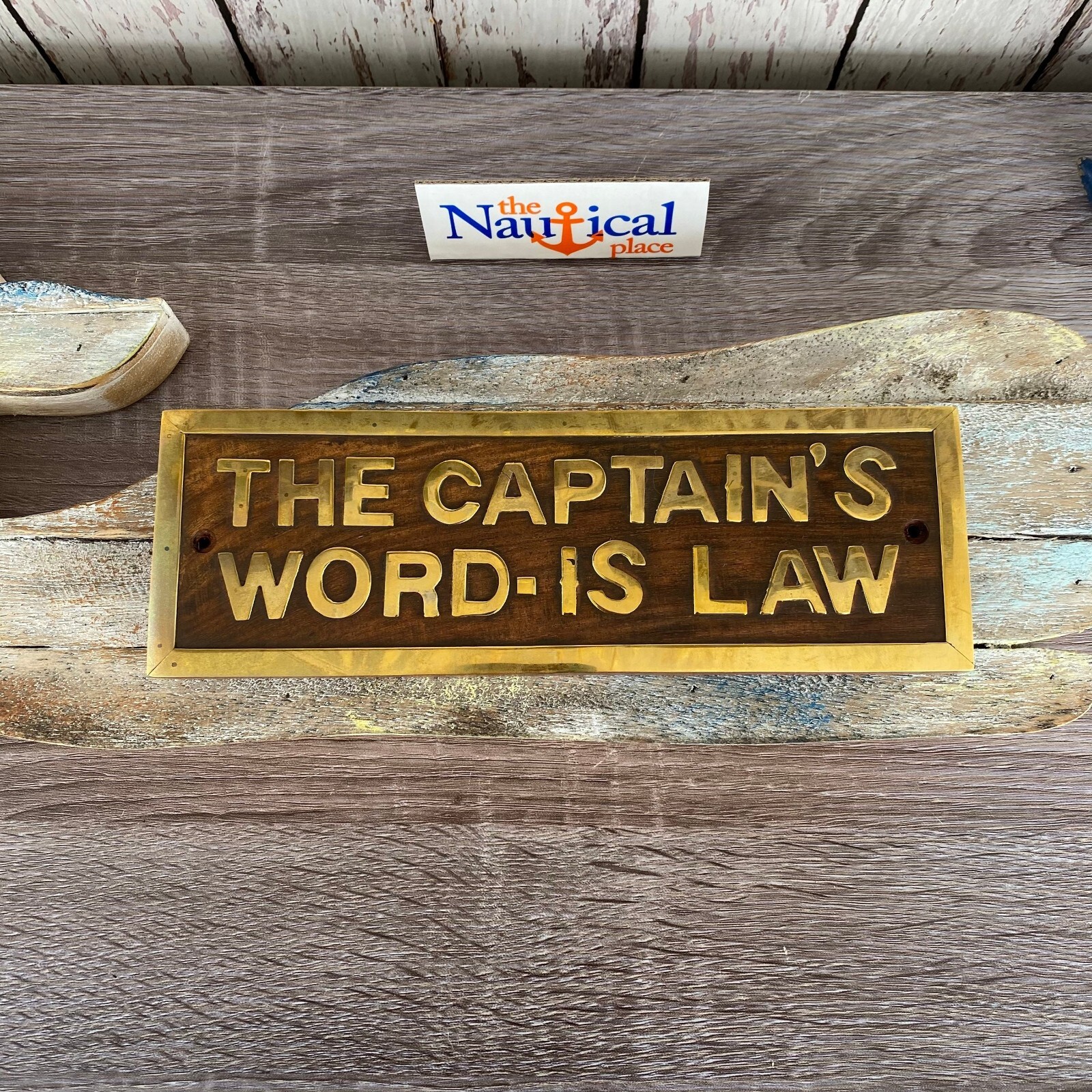 Nautical Door Signs, Wood & Brass - Captain's Quarters, Galley, Wine, Spirit Bar gallery