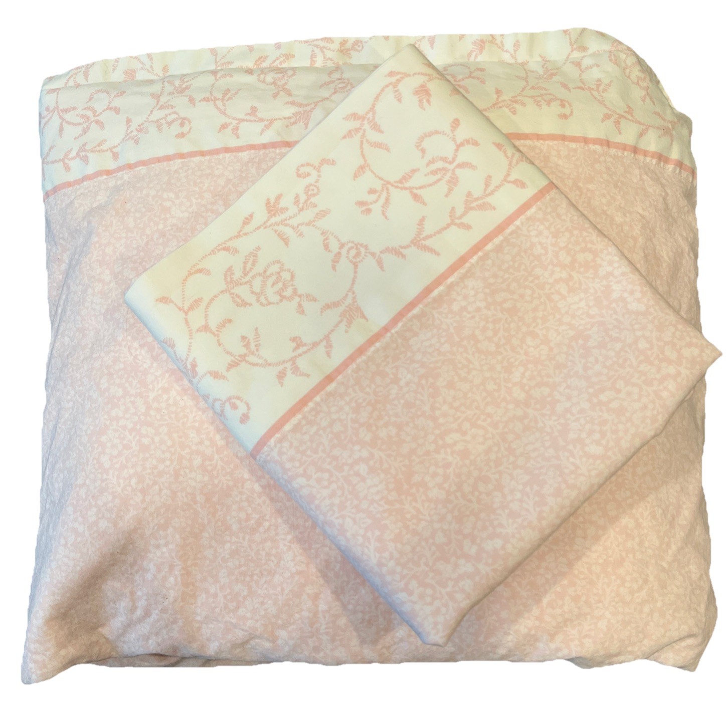 Laura Ashley Queen Sheet Set Pink Mini Floral Print Cotton Romantic Cottage 3 pc gallery