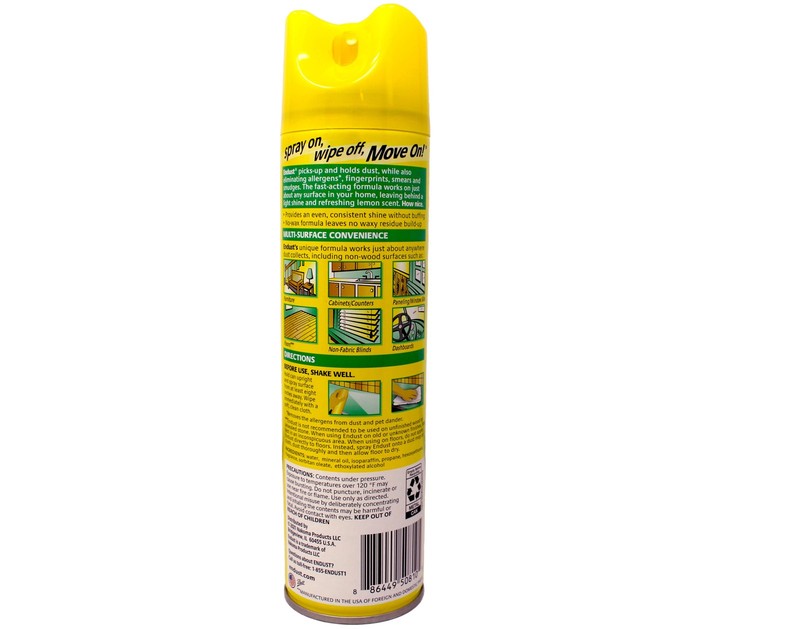 Endust Multi-Surface Dusting & Cleaning Spray, Lemon Zest 12.50 oz (Pack of 5) gallery
