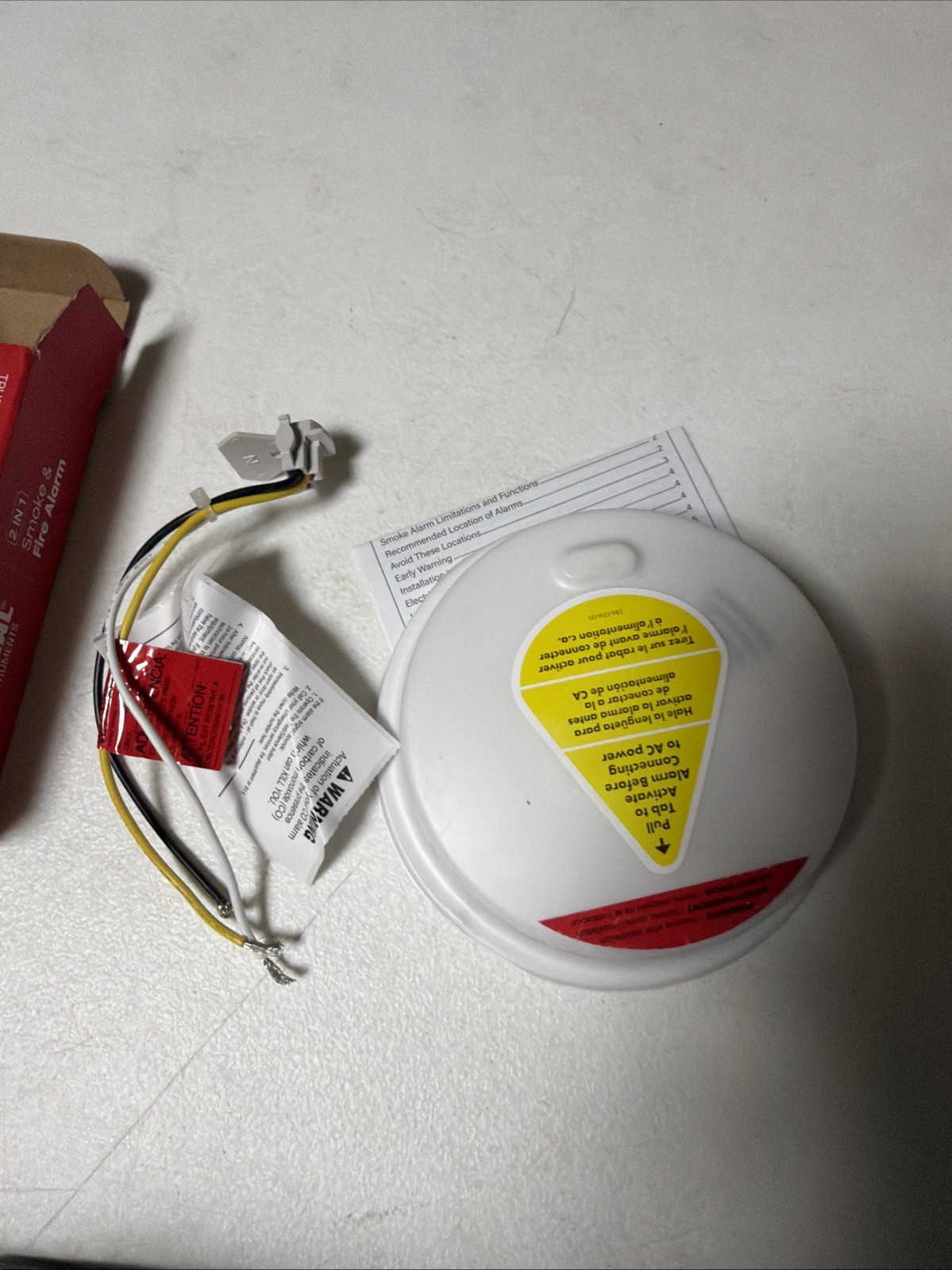 USI Hardwired and 10-Year Battery Backup Smoke Detector with Ionization Sensor gallery