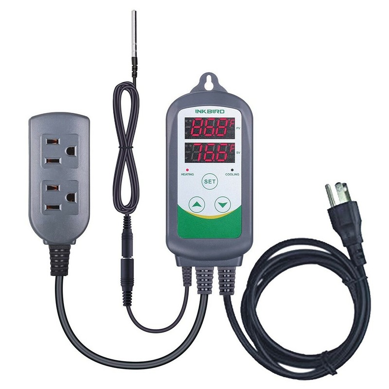 Inkbird Temperature Controller Outlet ITC-308S NTC Sensor Removable Heat Cool US gallery