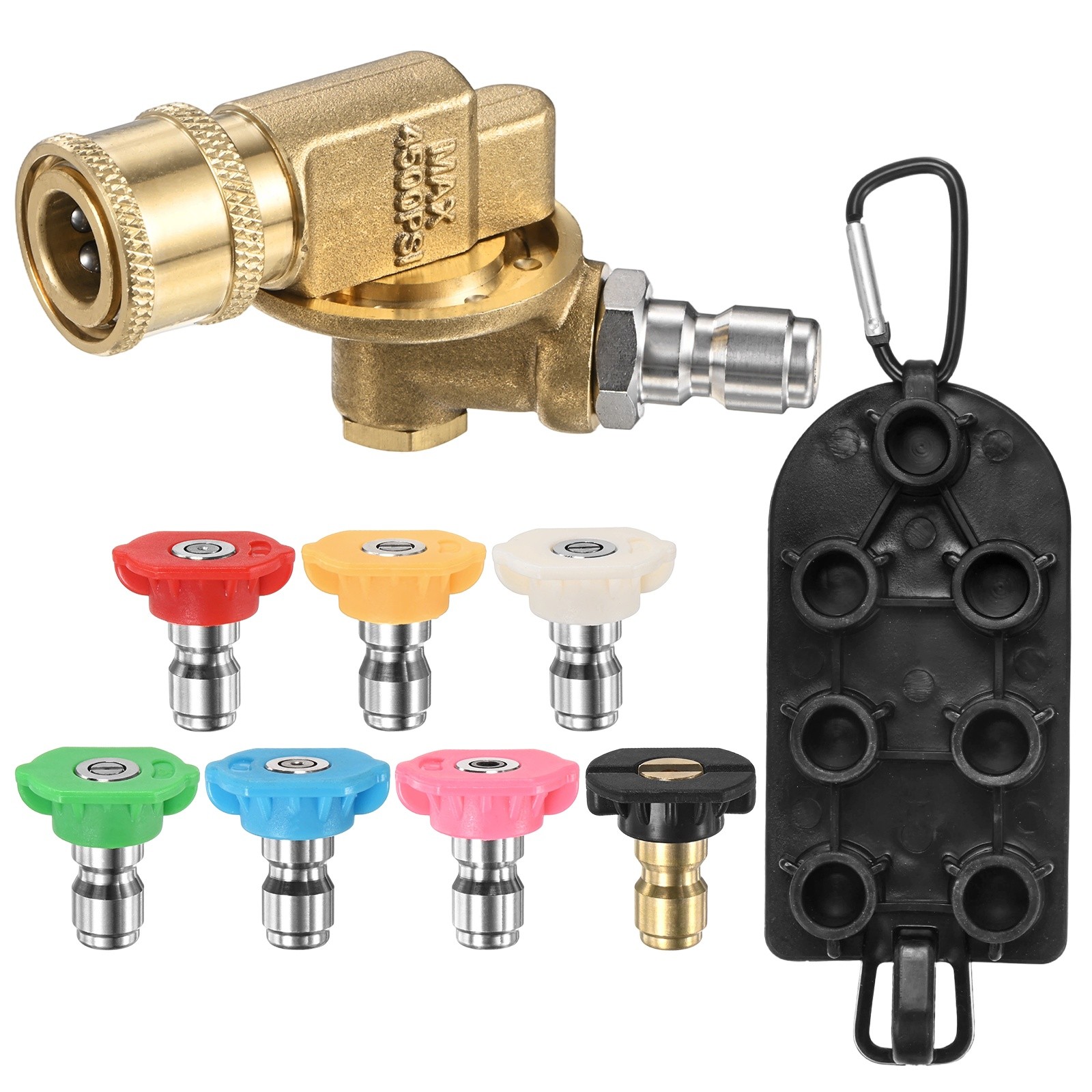 Pivoting Coupler Kit 240 Degree with 7 Angles, 7 Spray Nozzle Tips, 2.5GPM gallery