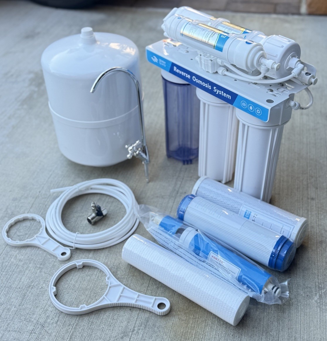 5 Stage Drinking Reverse Osmosis Home RO Water Filter System 100 GPD W/ Tank gallery