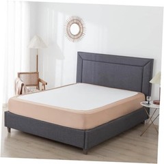 Box Spring Cover Size – Elastic Wrap Around 4 Sides Bed Skirt, with King Camel