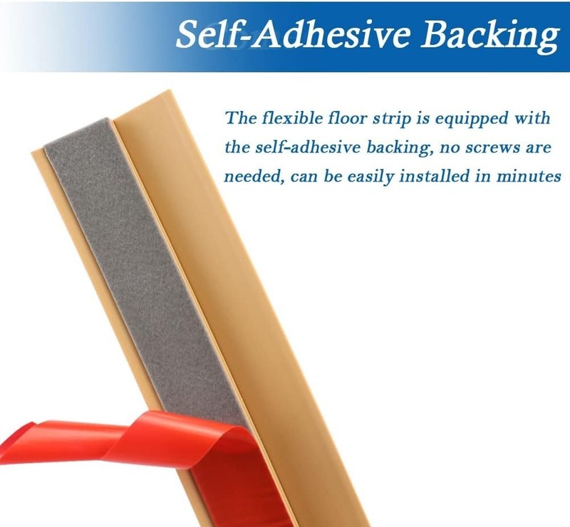 20ft Self-Adhesive Carpet Edging Trim Strip - Ideal for Thresholds Less Than 5mm gallery
