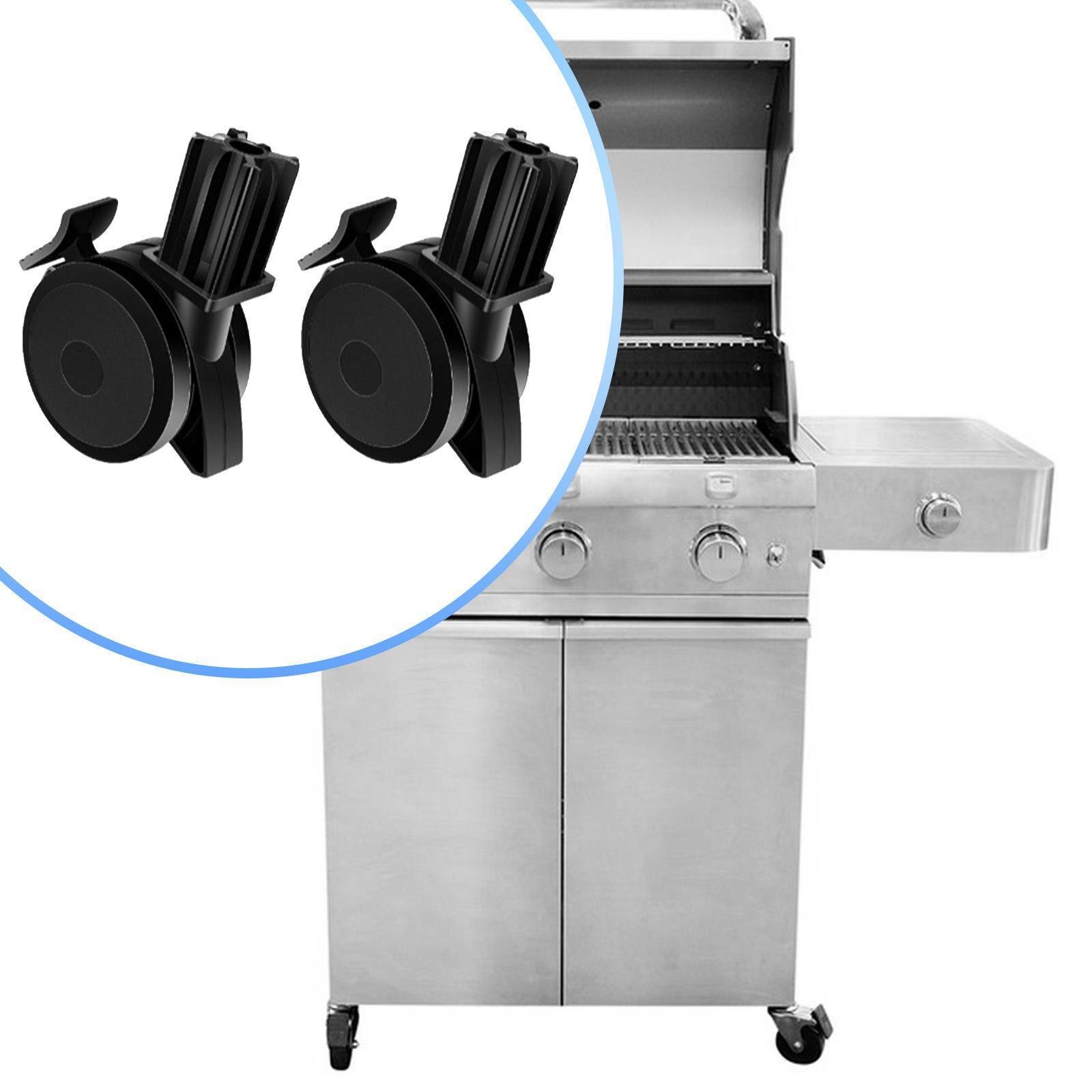 2 Pieces Locking Casters BBQ Grill Part 70360 Garden Maintenance Patio Outdoor gallery