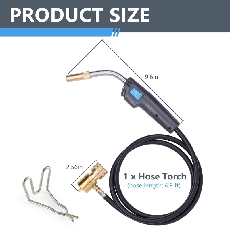 High-Performance Propane Torch Kit - Self-Igniting, 25,000 BTU, 4.9ft Hose, Idea gallery