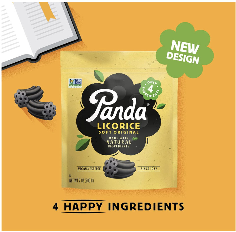 Panda Licorice Soft Original Black Licorice 7 oz Made with 4 Natural Ingredients gallery