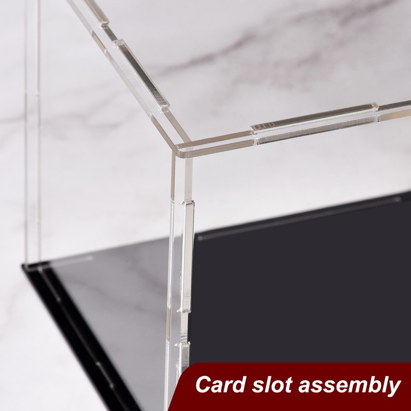 Acrylic Clear Display Case Box Dustproof Protection Cube Collectibles 10x10x20cm gallery