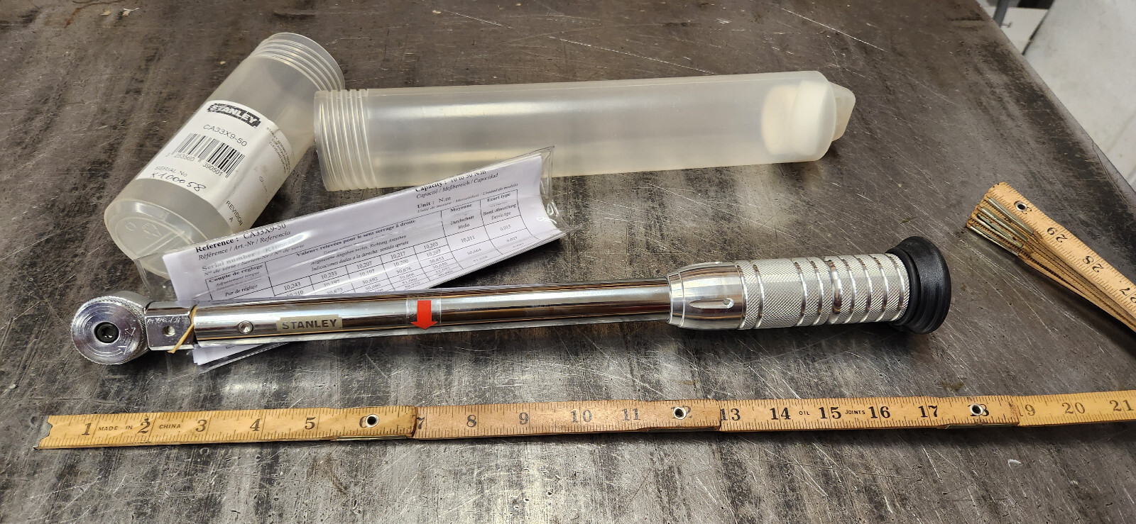 Stanley CA33X9-50 3/8-Drive Click Torque Wrench 10-50Nm No Preset. NEW SURPLUS gallery