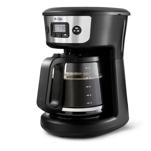 Mr. Coffee 12 Cup Programmable Coffeemaker Strong Brew BVMC-MSX23 Black Open Box gallery