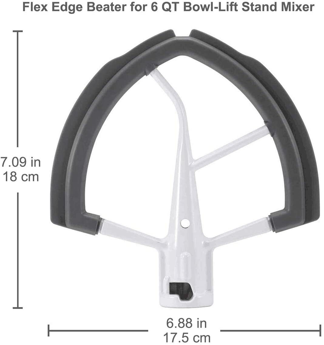 6 Quart Mixer Attachments Flex Edge Beater Paddle for 6QT Bowl Lift Kitchen Aid gallery