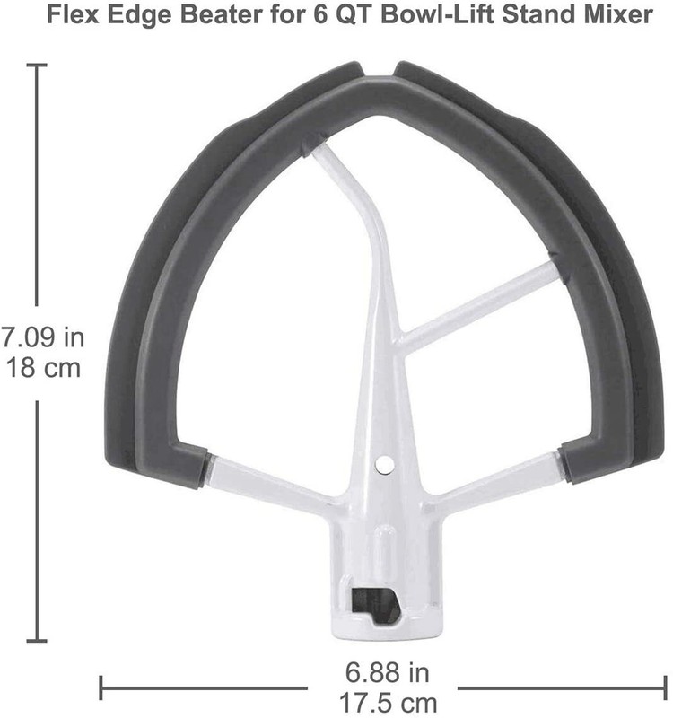 6 Quart Mixer Attachments Flex Edge Beater Paddle for 6QT Bowl Lift Kitchen Aid gallery