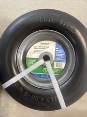11”x4”-5” Universal Flat Free Zero Turn Front Wheel Assembly Smooth Tread