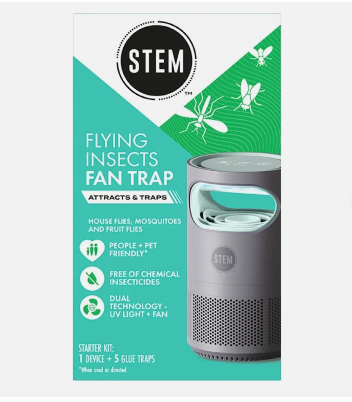 STEM Flying Insects Fan Trap Starter Kit: 1 Device + 5 Glue Traps gallery