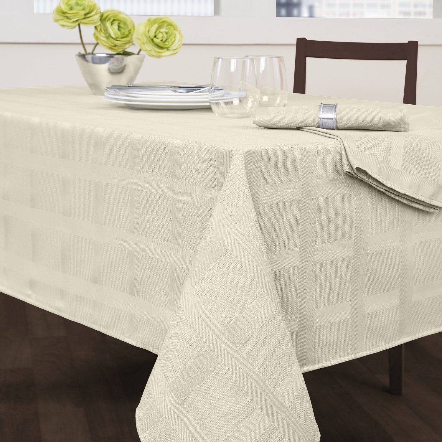 Maison Fabric Tablecloth Heavy Wrinkle resistant by Benson Mills Everyday Use gallery