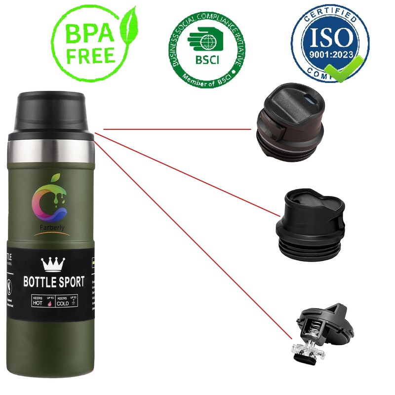 Stainle Trigger Action Travel Mug Stainle Cup 17oz Water Bottle Thermal cup T... gallery