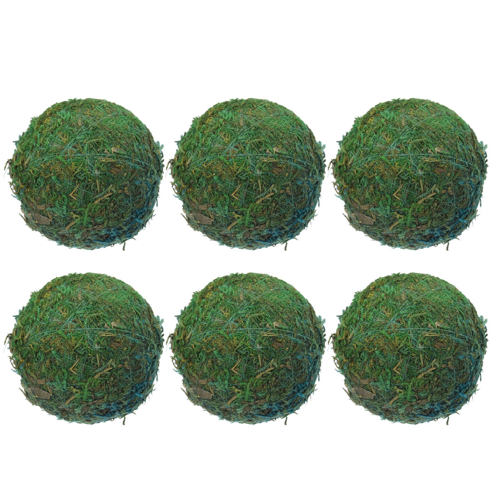 6 Pcs Moss Balls 3.5 Inch Green Moss Balls Decorative gallery
