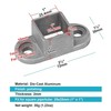 20 Pack Square Post Flange Base Fits 1" X 1" Sqaure Tube, Aluminum Wall Mount Ra gallery