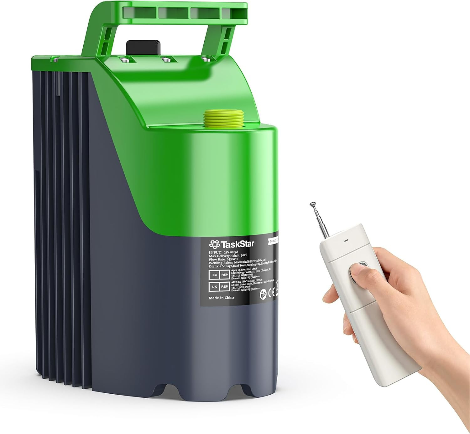 Cordless Submersible Utility Water Pump, Built-In Battery & Remote Control, 635 gallery