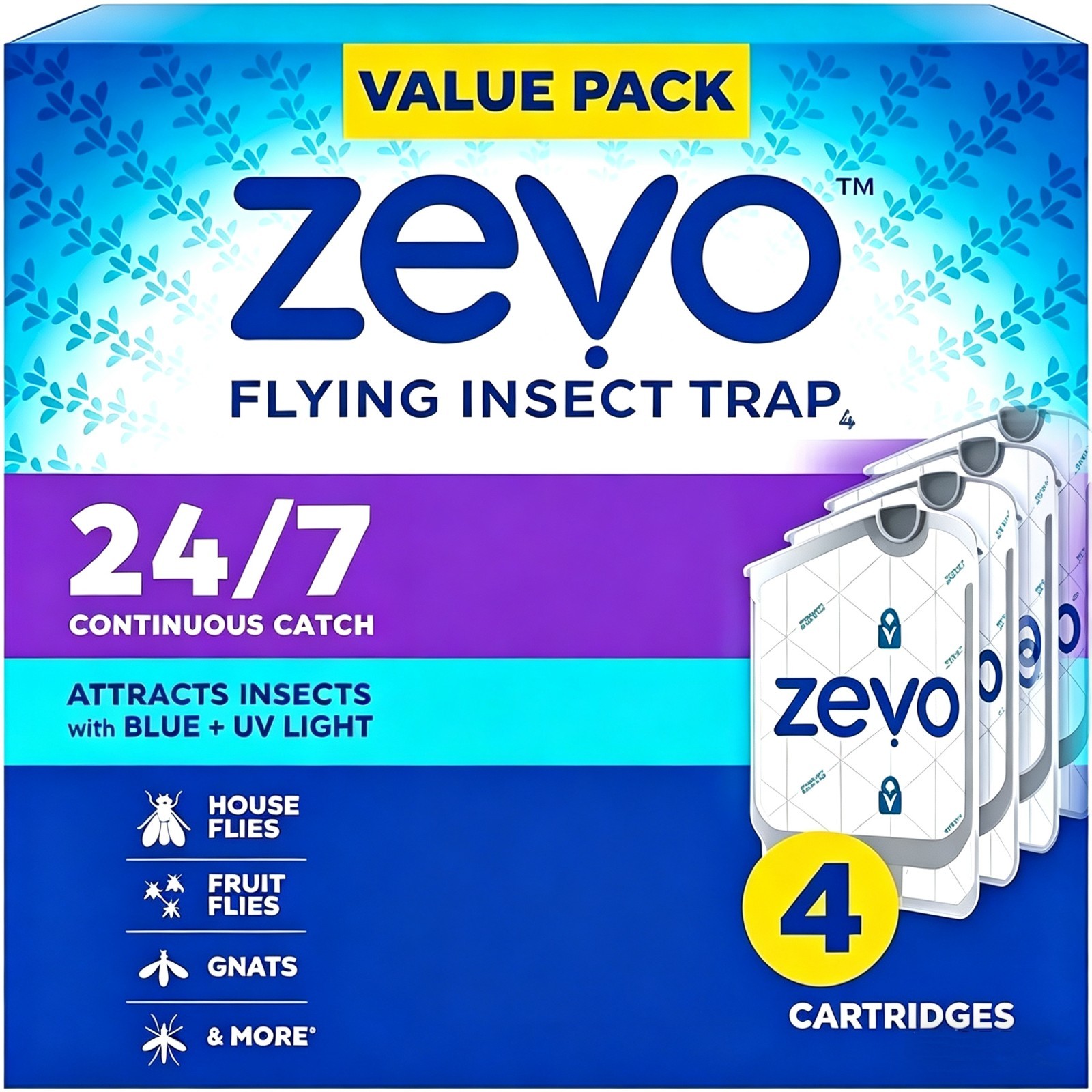 Flying Insect Trap Refill Catch Gnats House & Fruit Flies Easy to Use4 Replaceme gallery